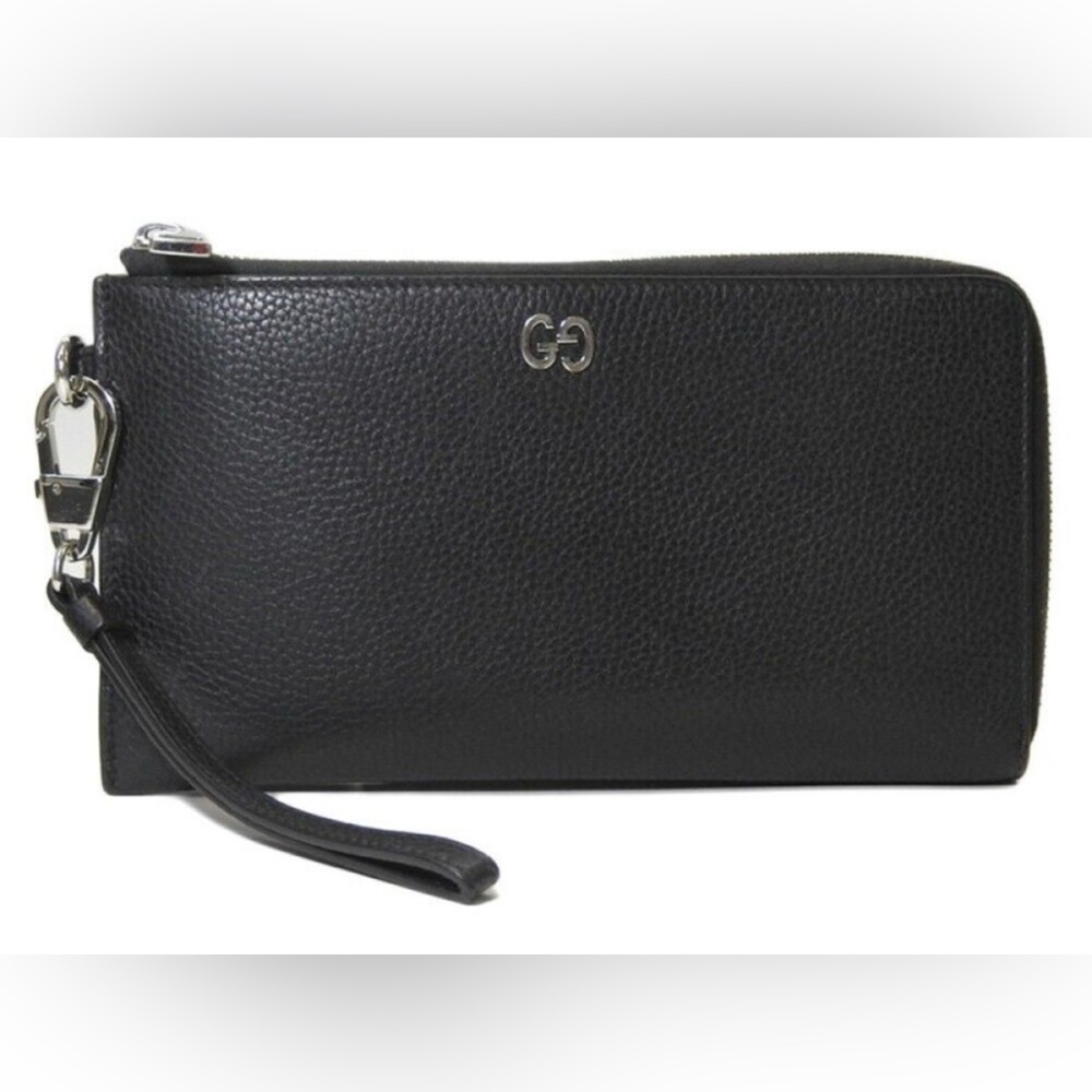 6439-Gucci Leather Wristlet